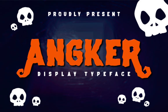 Angker: A Spooky Display Font for Bold, Halloween-Inspired Designs