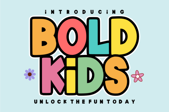 Bold Kids: The Playful Display Font for Creative Projects