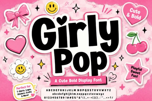 Discover Girly Pop: The Y2K Display Font for Bold Branding
