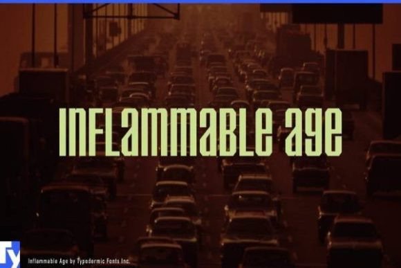 Inflammable Age: A Bold Typeface for Modern Design