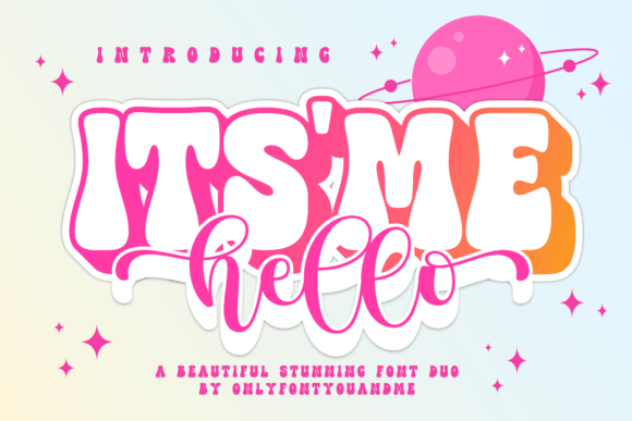 Itsmehello Regular: A Dynamic Font Duo for Creative Projects