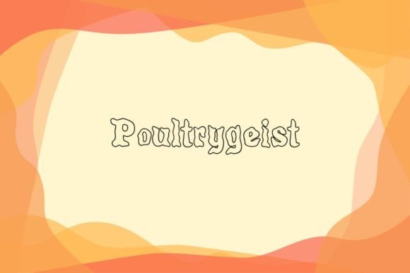 Poultrygeist: A Spooky Display Typeface for Bold Designs